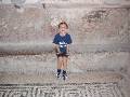 15 Junior at Herculaneum * Junior in the men's bath house at the Herculaneum ruins * 800 x 600 * (223KB)